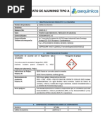 F-09-O HS - Sulfato de Aluminio Tipo A