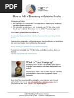 How To Add A Timestamp With Adobe Reader