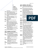 Assessment Audioscript Unit 1 General Test, Part 1 Unit 1 General Test, Part 3