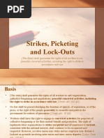 Strikes, Picketing and Lock-Outs