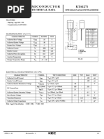 Semiconductor KTA1271: Technical Data