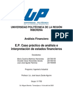 E.P. Caso Practico de Análisis e Interpretación de Estados Financieros