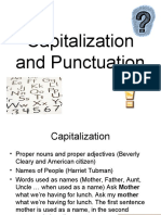 Capitalization and Punctuation