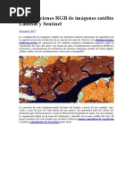 Combinaciones RGB de Imágenes Satélite Landsat y Sentinel