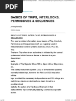 Basics of Trips, Interlocks, Permissives & Sequences1