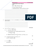 IB Math - High Level: Complex Numbers Practice 0708 & SP Alei - Desert Academy