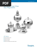 Compact, High-Flow Gas Regulators: HF Series