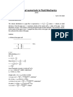 Additional Numericals in Fluid Mechanics