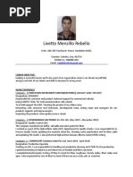 Livetto Menzillo Rebello: Career Objective