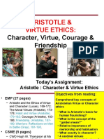 Aristotle & Virtue Ethics:: Character, Virtue, Courage & Friendship