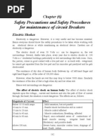 Safety Precautions and Safety Procedures For Maintenance of Circuit Breakers