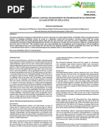 A Study On The Working Capital Management of Pharmaceutical Industry (A Case Study of Cipla LTD.)