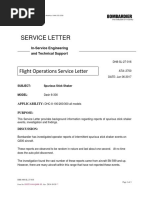 Flight Operations Service Letter