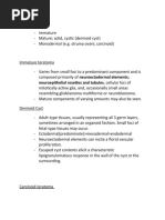 Teratoma: Neuroepithelial Rosettes and Tubules, Cellular Foci of