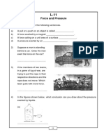 Class 8 Science Worksheet - Force and Pressure Part B