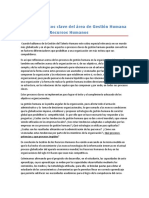 Tema 3 Procesos Clave Del Área de Gestión Humana