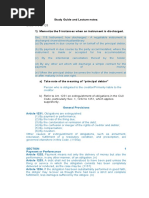 Secs. 119 To 125: Study Guide and Lecture Notes