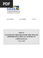 Automatic Program For The Test of Differential Relays Ansi-Iec 87 User Manual Ver. 5.3.0