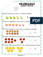 Problemas Sumar y Restar PDF