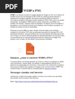 Convertir WEBP A PNG