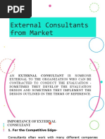 External Consultants From Market