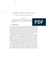 Admissibility Methods in Arithmetic Logic: N. Shastri, G. Raman, Q. White and F. Moore