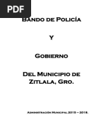 Zitlala Bando de Policia y Buen Gobierno