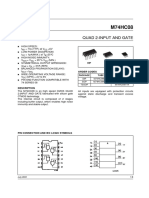 LOGIC AND - x4 - m74hc08 PDF