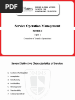 Service Operation Management: Session 1