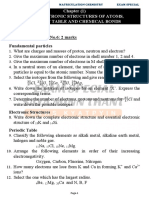 Chapter (1) The Electronic Structures of Atoms, Periodic Table and Chemical Bonds