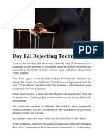 Day 12 - Rejecting Technocracy