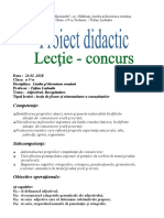 Proiect Lectie Concurs Adjectivul