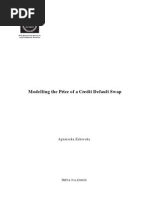 Modelling The Price of A Credit Default Swap: Agnieszka Zalewska