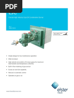 Enerjet High Velocity Gas/Oil Combination Burner: Ejc-1 Edition 08-08