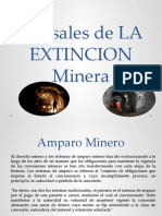 Causales de LA EXTINCION Minera