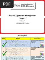 Service Operation Management: Session 9