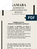 Gamaba: (Gawad Sa Manlilikha NG Bayan)