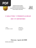 Caracter Del Ministro