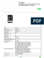 Product Data Sheet: Circuit Breaker Compact NSX100N, 50 Ka at 415 VAC, TMD Trip Unit 63 A, 3 Poles 3d