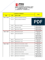 MSU Mid Sem Timetable Nov 2010 With Venue (Students)