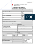 Application For Cba Registration: PART I. General Information A. Parties