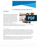 Denver Public Schools: Virtual Remote Learning Plans For Families Guidelines