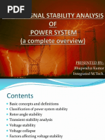 Small Signal Stability Analysis