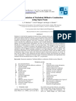 RANS Simulation of Turbulent Diffusive Combustion Using Open Foam