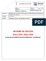 Informe de Gestión Calidad Ene 19 - May 2020