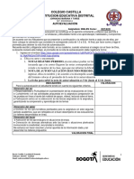 Autoevaluación Ingles Segundo Periodo Octavo Esperanza Verano PDF