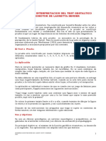 Manual de Interpretacion Del Test Gestaltico Visomotor de Lauretta Bender PDF