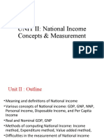 UNIT II: National Income Concepts & Measurement