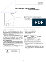 Model G3Rs - Rs232/485 Option Card For G3 Operator Interface Terminals