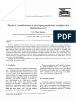 Practical Considerations in Developing Numerical Simulators For Thermal Recovery